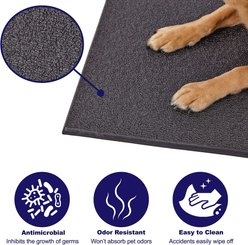 MidWest QuietTime Cushioned Antimicrobial Dog Crate Mat, Black, Intermediate slide 2 of 5