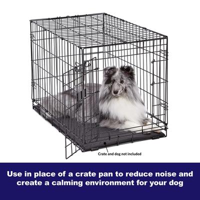 Show full view: MidWest QuietTime Cushioned Antimicrobial Dog Crate Mat, Black, X-Large  slide 6 of 7