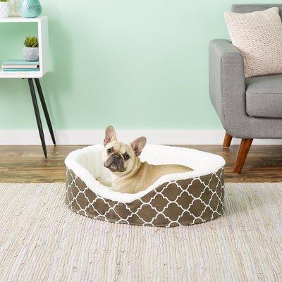 MidWest MidWest Quiet Time E' Sensuals Brown Teflon Orthopedic Pet Bed, 29"