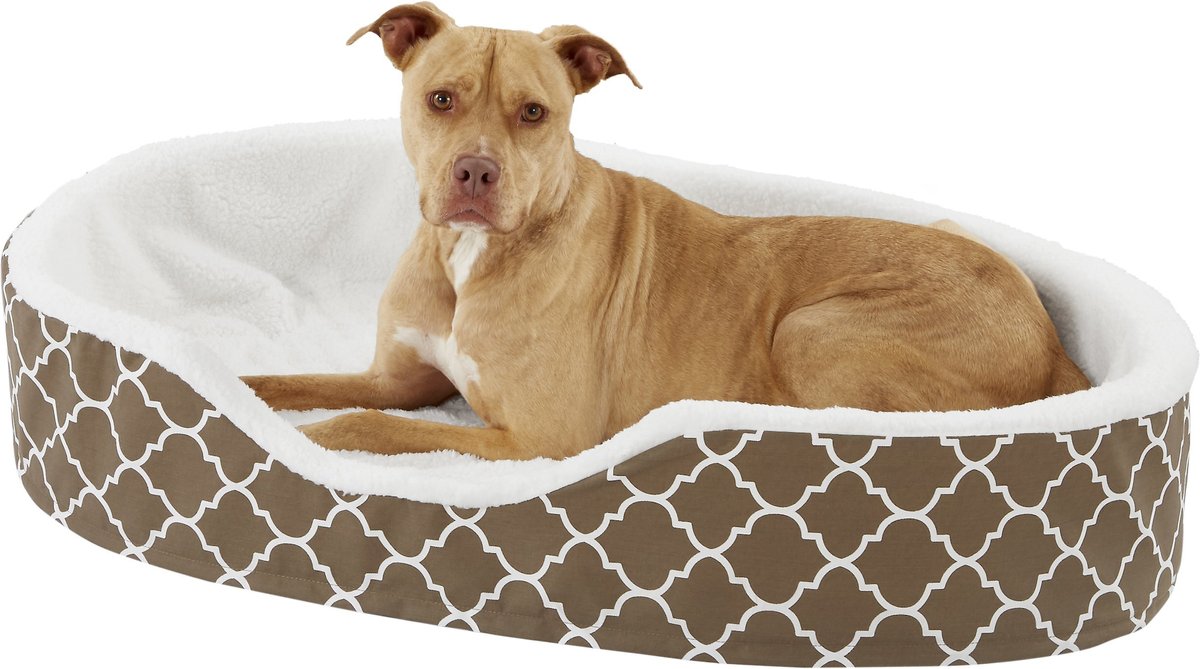 MidWest QuietTime Defender Orthopedic Bolster Cat & Dog Bed with Removable Cover