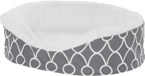 Show full view: MidWest QuietTime Defender Orthopedic Bolster Cat & Dog Bed with Removable Cover, Gray, 17-in slide 3 of 10