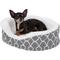 Show in main carousel: MidWest QuietTime Defender Orthopedic Bolster Cat & Dog Bed with Removable Cover, Gray, 17-in slide 4 of 10