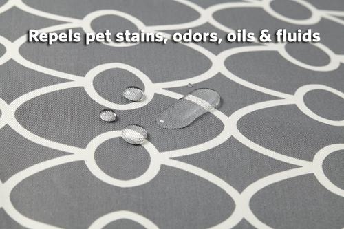 Show full view: MidWest QuietTime Defender Orthopedic Bolster Cat & Dog Bed with Removable Cover, Gray, 22-in slide 5 of 10