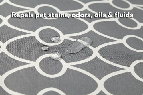 Show full view: MidWest QuietTime Defender Orthopedic Bolster Cat & Dog Bed with Removable Cover, Gray, 28-in slide 6 of 10