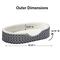 Show in main carousel: MidWest QuietTime Defender Orthopedic Bolster Cat & Dog Bed with Removable Cover, Gray, 35-in slide 6 of 11