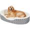 Show in main carousel: MidWest QuietTime Defender Orthopedic Bolster Cat & Dog Bed with Removable Cover, Gray, 41-in slide 4 of 10