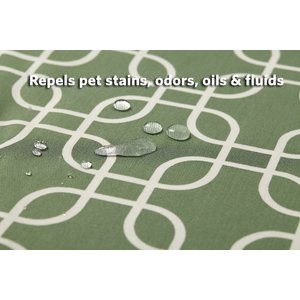 MidWest QuietTime Defender Orthopedic Bolster Cat & Dog Bed with Removable Cover, Green, 20-in