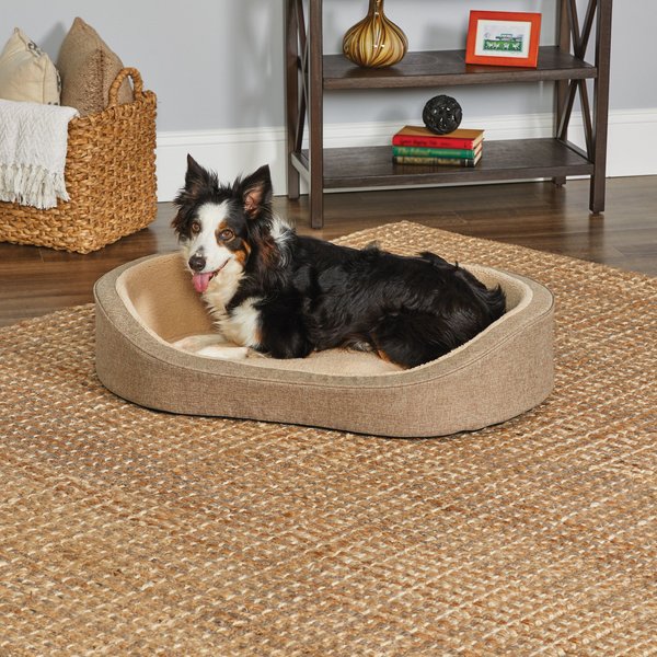MidWest QuietTime Deluxe Hudson Bolster Cat & Dog Bed with Removable Cover