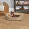 Show in main carousel: MidWest QuietTime Deluxe Hudson Bolster Cat & Dog Bed with Removable Cover, Tan, Small slide 2 of 4