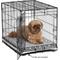 Show in main carousel: MidWest QuietTime Geo Print & Fleece Reversible Dog Crate Mat, Gray, Small  slide 3 of 7