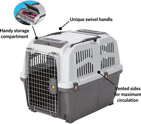 Show full view: MidWest Skudo Deluxe Plastic Dog & Cat Kennel, 32-in slide 3 of 10