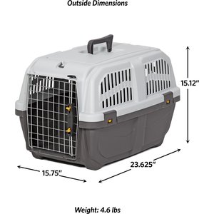 MidWest Skudo Standard Plastic Dog & Cat Kennel, 24-in