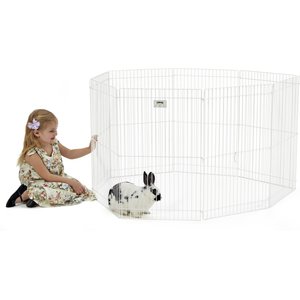 MidWest Small Pet Exercise Pen, White, Medium