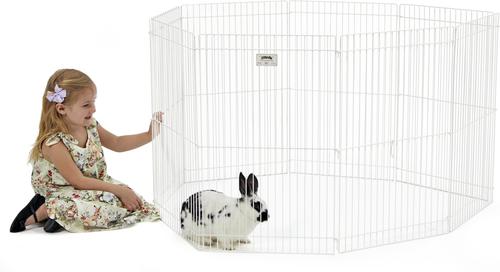Show full view: MidWest Small Pet Exercise Pen, White, Medium slide 2 of 7