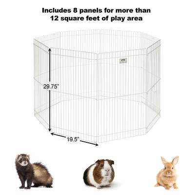Show full view: MidWest Small Pet Exercise Pen, White, Medium slide 3 of 7