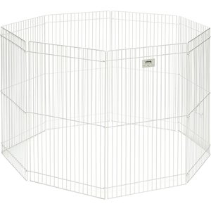 MidWest Small Pet Exercise Pen, White, Medium