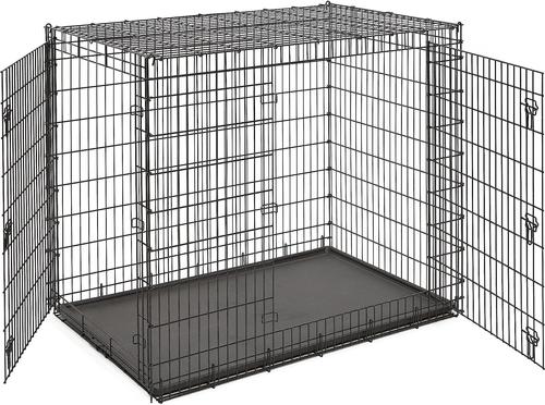 Show full view: MidWest Solution Series XX-Large Heavy Duty Double Door Wire Dog Crate, 54-in L x 37-in W x 45-in H slide 4 of 8