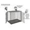 Show in main carousel: MidWest Solution Series XX-Large Heavy Duty Double Door Wire Dog Crate, 54-in L x 37-in W x 45-in H slide 5 of 8