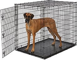 MidWest Solution Series XX-Large Heavy Duty Single Door Wire Dog Crate, 54-in L x 37-in W x 45-in H