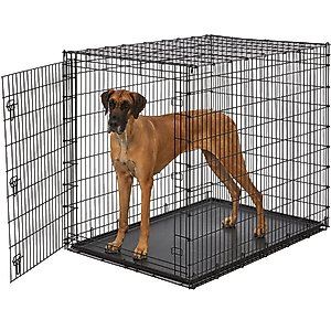 MidWest Solution Series XX-Large Heavy Duty Single Door Wire Dog Crate, 54-in L x 37-in W x 45-in H