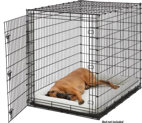 Show full view: MidWest Solution Series XX-Large Heavy Duty Single Door Wire Dog Crate, 54-in L x 37-in W x 45-in H slide 4 of 6