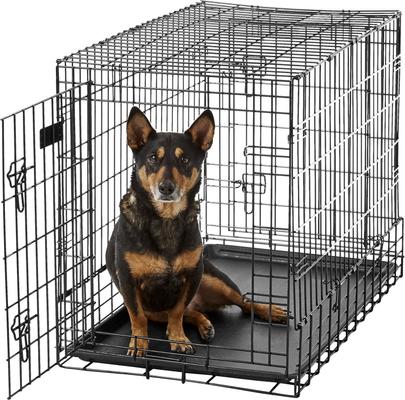 Show full view: MidWest Solutions Series Side by Side Double Door Collapsible SUV Dog Crate, 36 inch slide 4 of 9