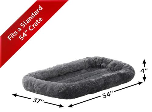 Show full view: MidWest Solutions Series XX-Large Heavy Duty Double Door Wire Crate, 54 inch + Quiet Time Fleece Dog Crate Mat, Gray, 54-in slide 8 of 10