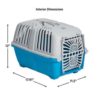 Show full view: MidWest Spree Hard-Sided Dog & Cat Kennel, Blue, 19-in slide 3 of 7