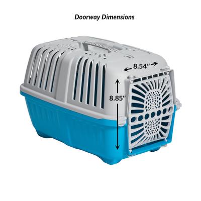 Show full view: MidWest Spree Hard-Sided Dog & Cat Kennel, Blue, 22-in slide 4 of 7