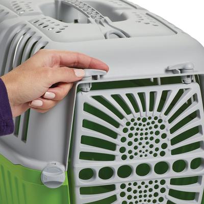 Show full view: MidWest Spree Hard-Sided Dog & Cat Kennel, Green, 19-in slide 7 of 8