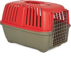 MidWest Spree Plastic Dog & Cat Kennel, 24-in, Red slide 2 of 5