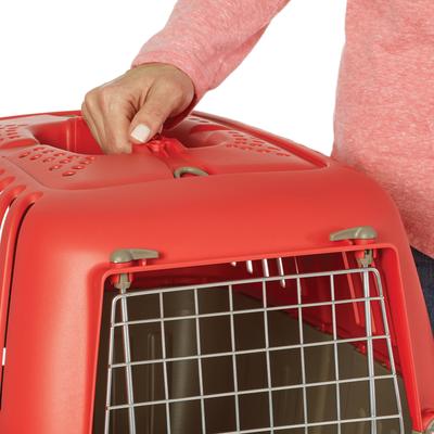 Show full view: MidWest Spree Plastic Dog & Cat Kennel, 24-in, Red slide 3 of 8