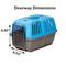 Show in main carousel: MidWest Spree Plastic Dog & Cat Kennel, Blue, 22-in slide 6 of 11