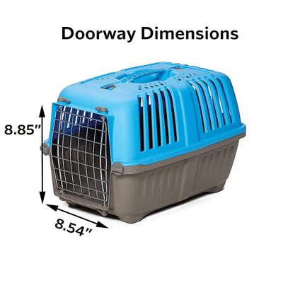 Show full view: MidWest Spree Plastic Dog & Cat Kennel, Blue, 22-in slide 6 of 11