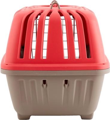 Show full view: MidWest Spree Plastic Dog & Cat Kennel, Red, 19-in slide 3 of 11