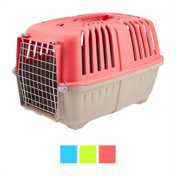 MidWest Spree Plastic Dog & Cat Kennel, Red, 22-in slide 2 of 8