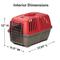 Show in main carousel: MidWest Spree Plastic Dog & Cat Kennel, Red, 22-in slide 6 of 12