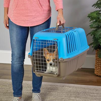 Show full view: MidWest Spree Two-Door Dog Carrier, Blue slide 5 of 7