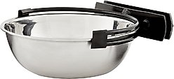 MidWest Stainless Steel Snap'y Fit Dog Kennel Bowl, 1.25-cup