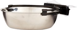 MidWest Stainless Steel Snap'y Fit Dog Kennel Bowl, 2.5-cup