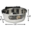 Show in main carousel: MidWest Stainless Steel Snap'y Fit Dog Kennel Bowl, 8 cup slide 6 of 8