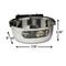 Show in main carousel: MidWest Stainless Steel Snap'y Fit Dog Kennel Bowl, 8 cup slide 6 of 8