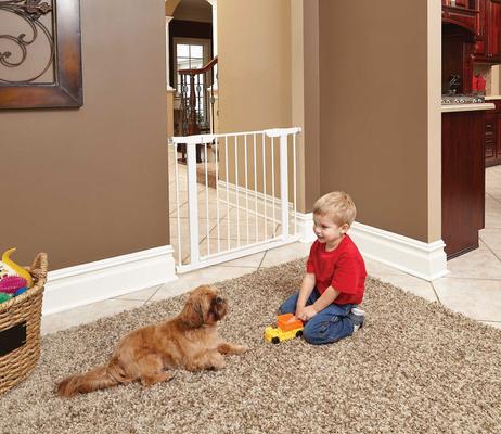 Show full view: MidWest Steel Pet Gate, 29-in, 2 count, White slide 5 of 9