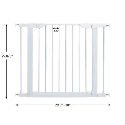 Show full view: MidWest Steel Pet Gate, 29-in, 2 count, White slide 6 of 9