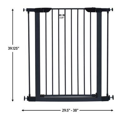 Show full view: MidWest Steel Pet Gate, 39-in, 2 count, Graphite slide 4 of 7