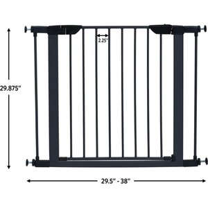 MidWest Steel Pet Gate, Graphite, 29-in