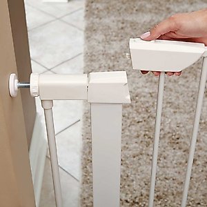 MidWest Steel Pet Gate, White, 39-in