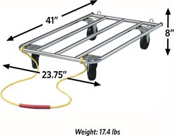 MidWest Tubular Crate Dolly, Silver slide 2 of 3
