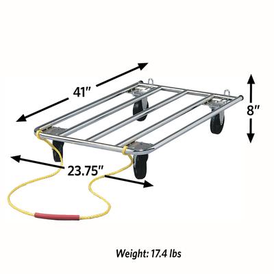 Show full view: MidWest Tubular Crate Dolly, Silver slide 2 of 3