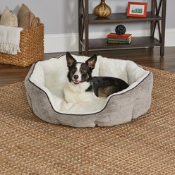 MidWest Tulip Style Dog Bed, Medium, Taupe slide 2 of 4